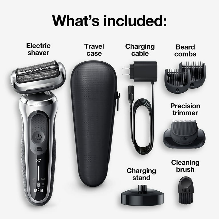 Braun Series 7 Electric Shaver, 360 Flex Head with Beard