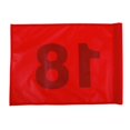 thumbnail image 3 of Banderas para golf para Práctica de Enenamiento para golfistas, 51 x 36mmmm Cm, Bandera para golf de Repuesto para Patio, de Práctica de Patio Rojo con el número 18 DYNWAVEMX Golf poniendo bandera verde, 3 of 7