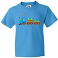 thumbnail image 3 of Inktastic Colorful Toy Train Youth T-Shirt, 3 of 5