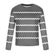 thumbnail image 3 of Blusas y camisas de manga larga con cuello redondo para hombre, blusa informal de moda con estampado de cuello redondo y manga larga, blusa estampada para hombre, blusa de poliéster, 3 of 4