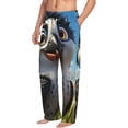 thumbnail image 6 of Sigee Joyful Animated Bird print Men's Pajama Pants Lounge Sleep Bottoms with Elastic Waistband and Pockets-Large, 6 of 6