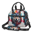 thumbnail image 1 of Balery Tie-Dye Wolf Head Bolsa de Almuerzo Impresa, Caja de Almuerzo Reutilizable, Bolsa Térmica Aislada para Almuerzo, Bolsa Antiderrames, 1 of 7
