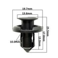 thumbnail image 4 of maskred Pack de 50 Fixations Fixations Pratique Installation Portes Clips Remplacé Pièces Fermeté Vis Fixations Raccords Pare-Chocs, 4 of 6