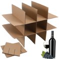 thumbnail image 4 of HLONK5 Pcs Toe Box Wine Bottle Boxes for Moving Corrugated Dividers Packing Medium Beige, 4 of 8