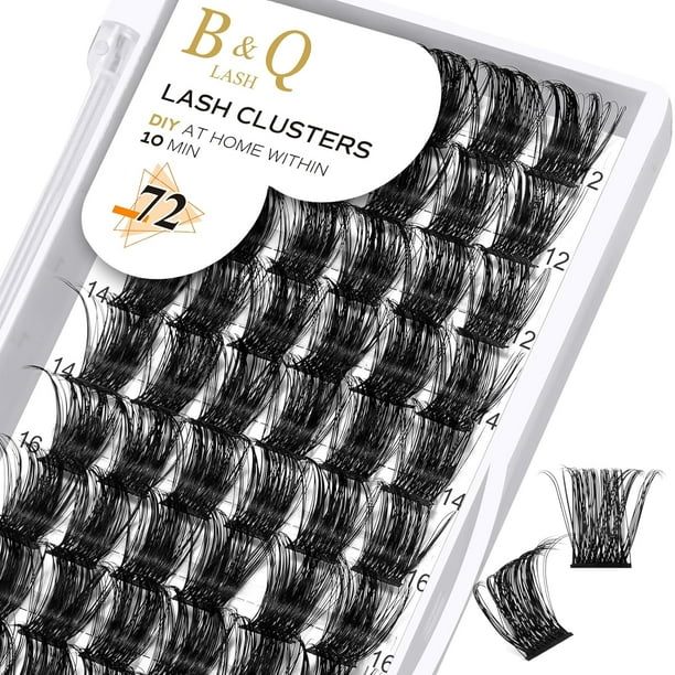 B&Qaugen Easy Fan Lashes D-0.03-19 B&Qaugen Easy Fan Volume Lashes 0.03 Extensiones de pestañas D Curl Mega Lash Extension 9 a 25 mm Negro mate B&Q Easy Volume Fan Lashes (D-0.03,19 mm)