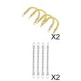 thumbnail image 1 of Extensor De Correa De Cadena Y Monedero De Metal De 4 Piezas / Accesorio De Correa De Cadena Dorado+Extensor De Correa De Cadena Y Monedero De Metal De 4 Piezas / Accesorio De Correa De Cadena Hugo none, 1 of 6