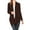 Brown, variant on Women's Casual Draped Open Front Long Sleeve Solid Cardigan