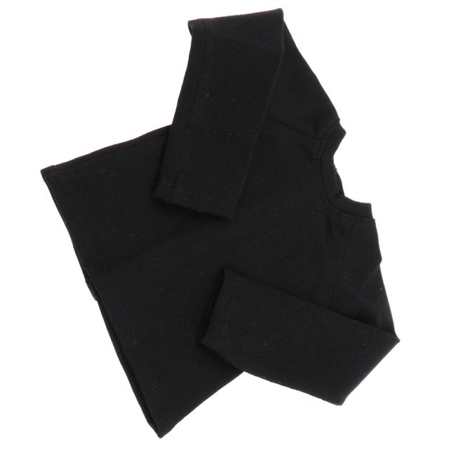 Ropa de muñeca articulada Yotijar camiseta informal de manga larga 1/4 BJD Negro Sudadera con capucha