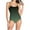 Green, variant on Itsame Womens One-Piece Swimsuit, Gradient Backless Big Size Bikini Bathing Suit Yellow S-XXL