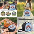 thumbnail image 4 of Jeiento Blue Penguin Backpack Set 5 Pcs Cartoon 17 Inch Large Capacity Backpack with Lunch Bag Pencil Case for 9-12 Years Old Teens Elementary to Middle School, 4 of 8