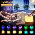 thumbnail image 2 of Night Light Mini Multicolor 360 Bedside Lamp Rechargeable Night Light with Touch Adjustable Brightness Remote Control, 2 of 5