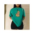 thumbnail image 1 of Playera Blusa De Familia Capybara Ropa Para Mujer Capibara Color Verde Talla Mediana Marca Emil SaEs, 1 of 4