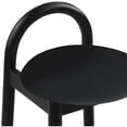 thumbnail image 4 of Meridian Furniture Calvin Black Vegan Leather Stool, 4 of 8