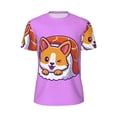 thumbnail image 5 of Wukai Corgi In Sushi Roll Print Men's Short-Sleeved Mesh T-Shirt,Quick-Dry Short Sleeve Workout T-Shirt-Medium, 5 of 8