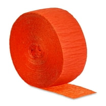 Orange Paper Party Streamer, 1.75" x 150', by Way To Celebrate