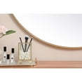 thumbnail image 6 of Elegant Decor Metal frame round mirror with decorative hook 45 inch in Brass, 6 of 7