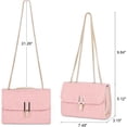 thumbnail image 3 of Lubardy Crossbody Bags for Women Trendy Clutch Purse Ladies Shoulder Evening Satchel Bag with Metal Chain Casual Fashionable, 3 of 6