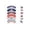 C002- B, variant on Independence Day Decorations, Cupcake Wrappers, 4Th of July Party Decorations, Red White and Blue Cupcake Liners, No Extra Tools Required Dessert Topper and Wrap Set to Elevate