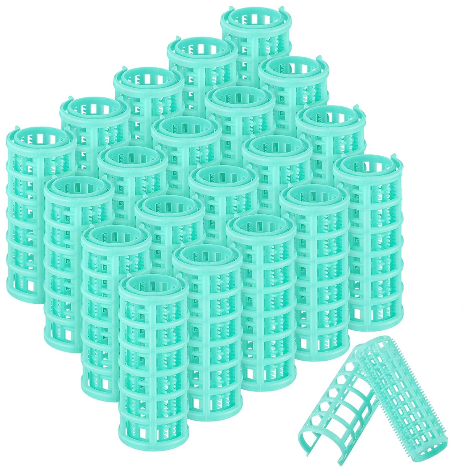 28 Pcs Plastic Hair Rollers, Happon Small Size Self Grip Rollers Snap