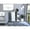 White, variant on Black Bar Cart with Two Open Railed Shelves / Easy to Access Liquor