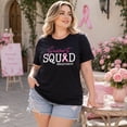 thumbnail image 4 of KimSoong Women Plus Size Breast Cancer Awareness T-Shirt,Support Squad Pink Ribbon Graphic Tee, 4 of 12