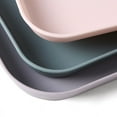 thumbnail image 3 of Nordic Simple Rectangular Fruit Dessert Plastic Storage Tray Kitchen Supplies, 3 of 12