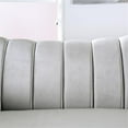 thumbnail image 3 of Furniture of America Avanetti Chenille Upholstered Loveseat in Pewter, 3 of 9