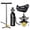 Black standard configuration, variant on DCCMS Mini Scuba Tank with Full Face Diving Goggle 180 ° Wide View 1L Portable Diving Oxygen Tank Underwater Breathing System with Camera Mount for Underwater Exploration (Yellow)