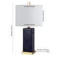 thumbnail image 4 of SAFAVIEH Wendi 23 in. Solid Ceramic Table Lamp, Navy Blue, 4 of 4