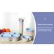 thumbnail image 3 of Ounissouiy 6 unids/set niños de cena dividido tazón taza de agua compartimentos para estudiantes vajilla bandeja Buffet tenedor palillos Mostrada Beige, 3 of 6