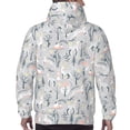 thumbnail image 7 of Sikiie white Moose winter tree Men's Hoodie, Essentials Hoodie, Sweatshirt, Pullover Hooded Sweatshirt for Men-Small, 7 of 7