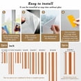 thumbnail image 6 of Orange White Ombre Window Privacy Film, Farmhouse Country Minimalist Art Static Cling UV Sun Blocking Heat Control Window Tint Day and Night, Non-Adhesive One Way Windows Privacy Cover 17.7''x78.7'', 6 of 7