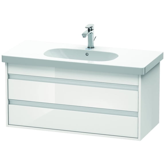 Duravit Kt6648 Ketho 18" Single Wall Mounted Vanity Cabinet - White