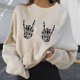 thumbnail image 2 of Sudadera informal con estampado sólido de manga larga con cuello redondo para mujer a la moda de Halloween Fridja  fksj1461, 2 of 6