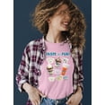 thumbnail image 2 of Dippin' Dots Variety Tee - Ice Cream Flavors Graphic Women's T-shirt, 2 of 4