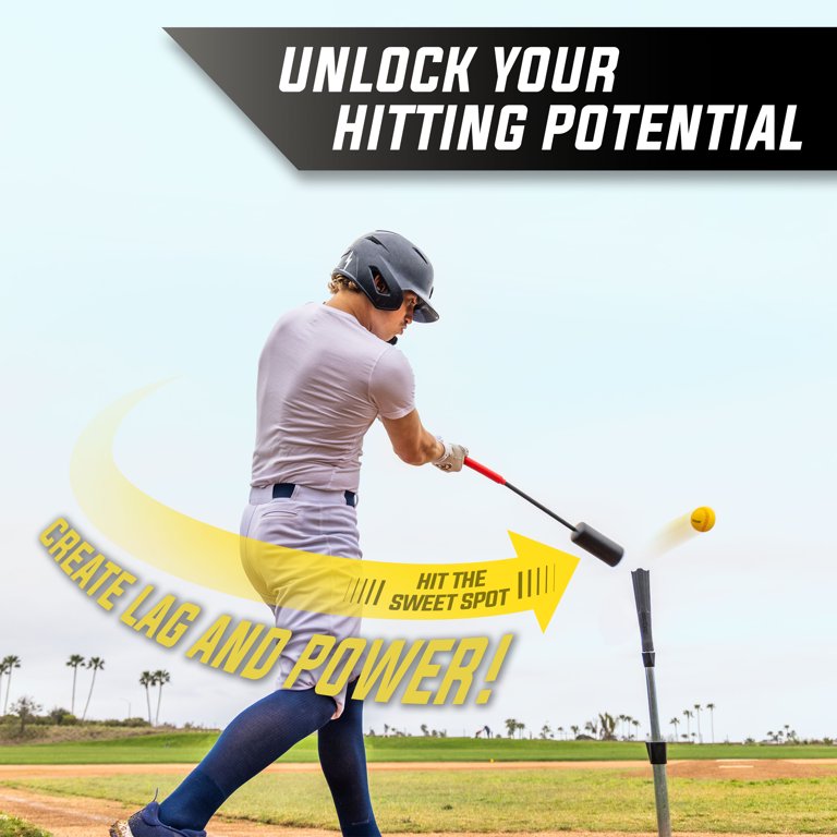 GoSports, Baseball Softball Rope Swing Trainer, Includes FLO BAT
