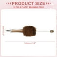 thumbnail image 2 of Uxcell 10Pcs Fluffy Beadable Pens, Plush Fuzzy Plastic Bead Pen Bead Ballpoint for DIY Gift Writing Office Supplies, Champagne Gold/Leopard, 2 of 7