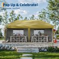 thumbnail image 6 of 10'x20' Waterproof Pop-Up Canopy Tent - Portable Instant Party Gazebo with 4 Sidewalls & 12 Stakes | Heavy-Duty Outdoor Event Tent for Weddings, Backyard, Camping & Markets, 6 of 6