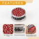 thumbnail image 5 of Ganchos Universales para Asientos de Automóvil Unique Bargains 4 Pcs para Cada Automóvil, SUV, Van, Camión Ganchos Adhesivos de Metal Resistente Rhinestone Rojo 0.91"x0.91", 5 of 7