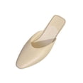 thumbnail image 2 of Mule Slippers for Women,Slingback Buckle Flat Pointed Toe Backless Mule Slides Slip On Loafers, 2 of 3