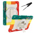 thumbnail image 1 of XYX 3in1 Rotating Stand Case for Samsung Galaxy Tab S9 Ultra 14.6 inch SM-X910 with Hand/Shoulder Strap, Shockproof Rugged, Colorful Red, 1 of 7