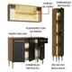 thumbnail image 4 of Cocina Integral 137cm Marrón/Negro Emilly Gold Madesa 03, 4 of 10