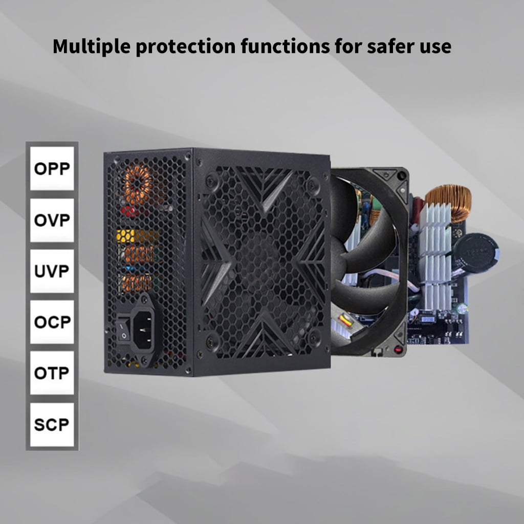PC Power Supply Gaming Computer Power Supplies 550W/650W/750W 120mm Fan
