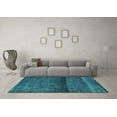 thumbnail image 3 of Ahgly Company Indoor Rectangle Persian Turquoise Blue Bohemian Area Rugs, 3' x 5', 3 of 4