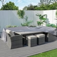 thumbnail image 2 of Abrihome Durable Waterproof Outdoor Furniture Cover-Patio Set Cover 106"x106"x28",Gray, 2 of 10