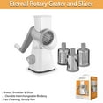 thumbnail image 5 of Eternal - Rotary Grater Slicer Salad Chopper Kitchen Tool Dishwasher Safe - White Plastic, 5 of 5