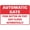 Warning Sign 1, variant on Warning Push Button On Post Gate Closes Automatically Sign - 8"x12" Rust-Proof Aluminum Safe Sign, Home Business Driveway Alerts Use