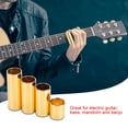 thumbnail image 2 of String Slide,4pcs/set Electric Guitar Metal Guitar String Slide Bar Slide Bar Meticulously Designed, 2 of 8