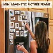 Caiyoule Magnetic Frame, 20 Pack Magnets for Refrigerator, 2.5 x 3.5 Picture Frames,Black