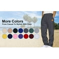 thumbnail image 5 of Viluyesy Sweatpants for Men Soild Color with Drawstring Sport Fashion Side Pockets Mens Fall and Winter Outfits Blue Size M, 5 of 6